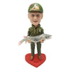 Regalo con bobblehead per papà pescatori
