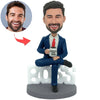 Bambola Bobblehead personalizzata del MIGLIOR BOSS MASCHIO DEL MONDO