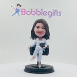 Bobblehead personalizzato con BOSS femminile - REGALO PER LA FESTA DEL BOSS