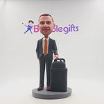 Bobblehead personalizzato per il capo del viaggio d'affari