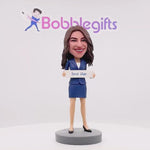 Bobblehead personalizzato con la scritta "Best Mom" per l'ufficio aziendale