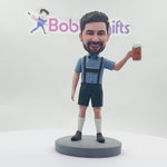 Bobblehead personalizzato "Bevi una birra felice"