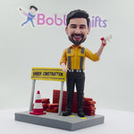 Bobblehead personalizzato di operaio edile