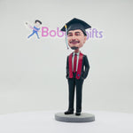 Bobblehead personalizzato per laurea - Bell'uomo