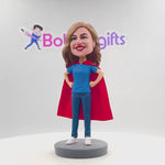 Regalo per la festa della mamma: Bobblehead personalizzato Super Mom