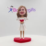 Regalo personalizzato per la festa della mamma con bobblehead a forma di angelo