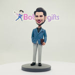 Bobblehead personalizzato da uomo d'affari con abito