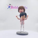 Bambola Bobblehead personalizzata per mamma e figlio