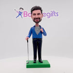 Bobblehead personalizzato con personaggio da golfista